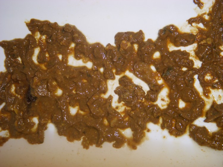 Дегтеобразный черный стул(мелена)