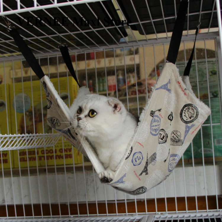 Гамак для кошек в клетку