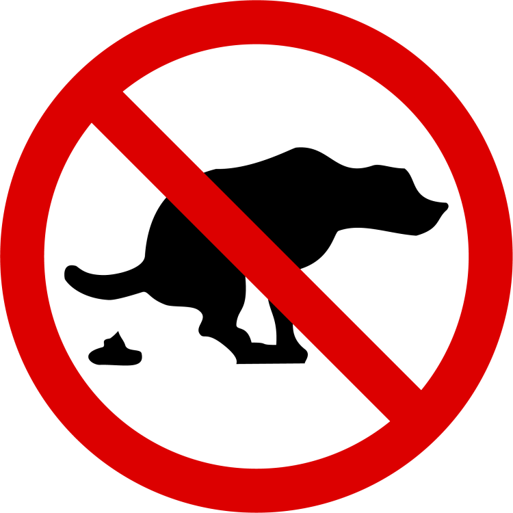 Табличка запрет выгула собак