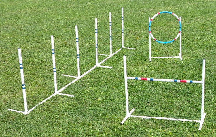 Слалом из труб аджилити