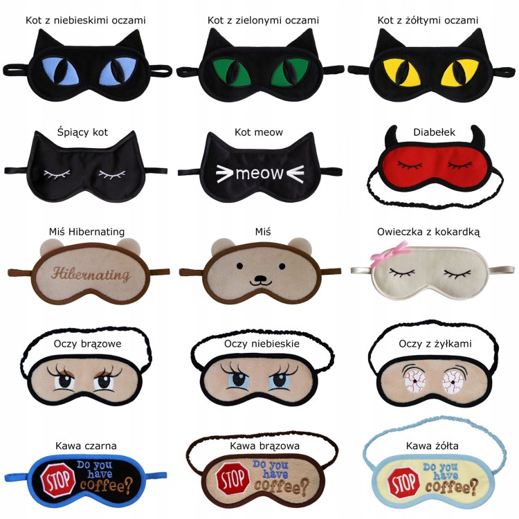 Мультяшные маски для сна