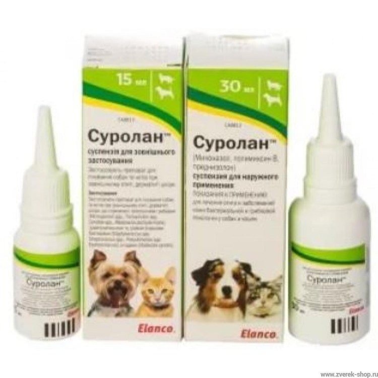 Капли для кошек от ушного клеща Суролан