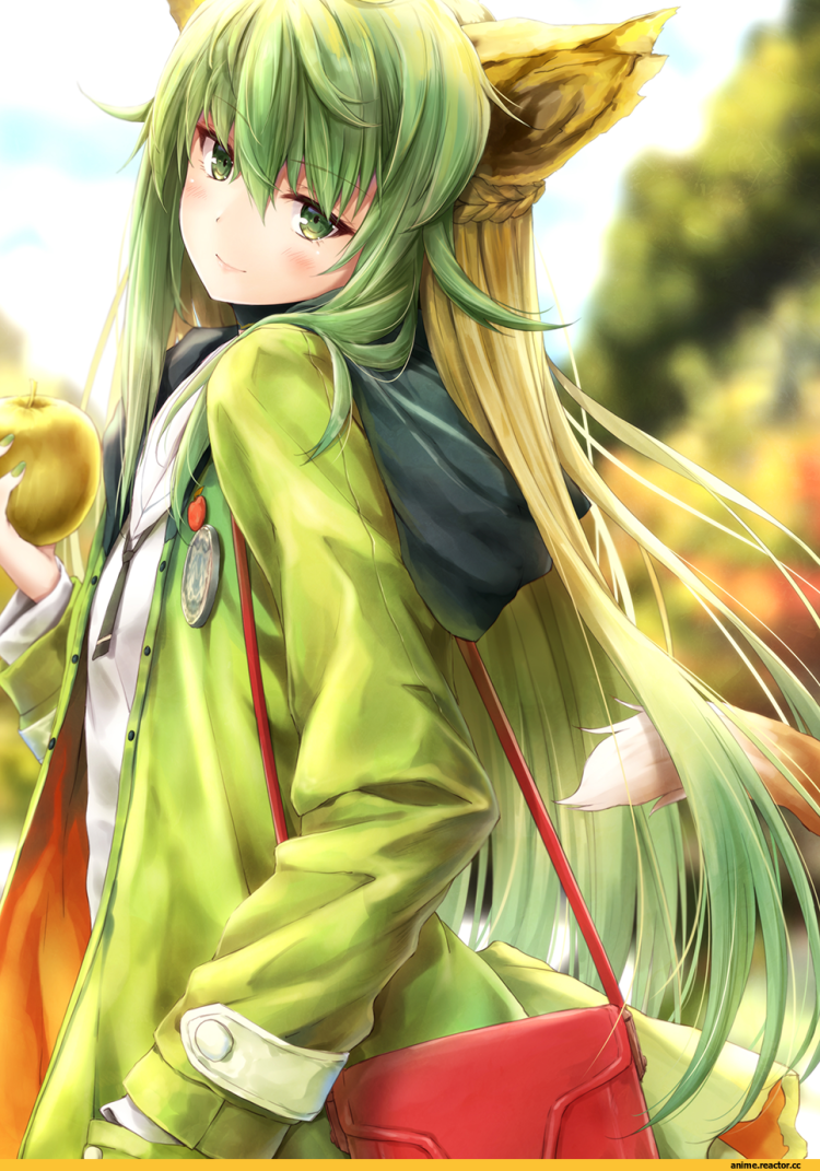 Зеленоволосая Кицунэ