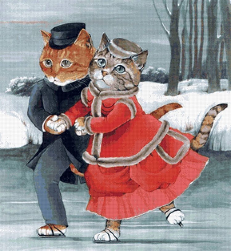 Кот в одежде иллюстрация