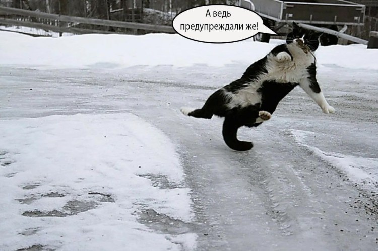 Сильный гололед