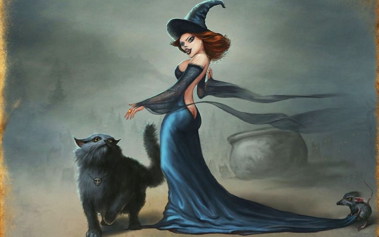 Кот в шляпе ведьмы