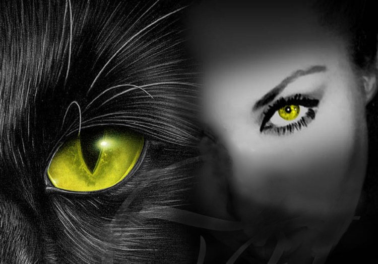 Пантера с зелеными глазами