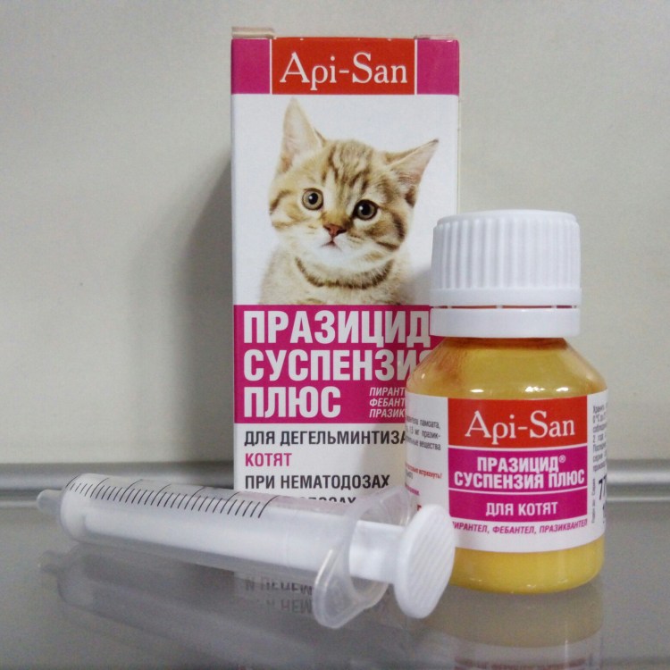 Празицид плюс суспензия котята, 5 мл