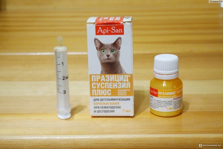 Празицид суспензия для кошек