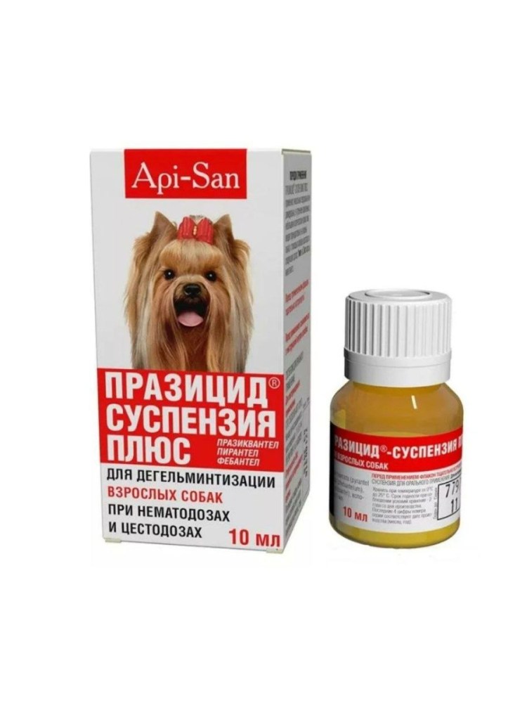Празицид плюс сусп д/собак 10мл