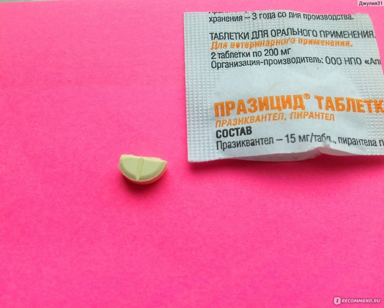 Празицид таблетки для кошек 1 таблетка