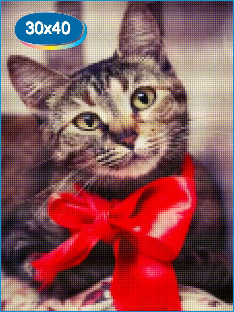 Кошечка с бантиком