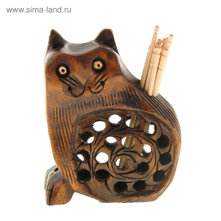 Подставка для зубочисток кот