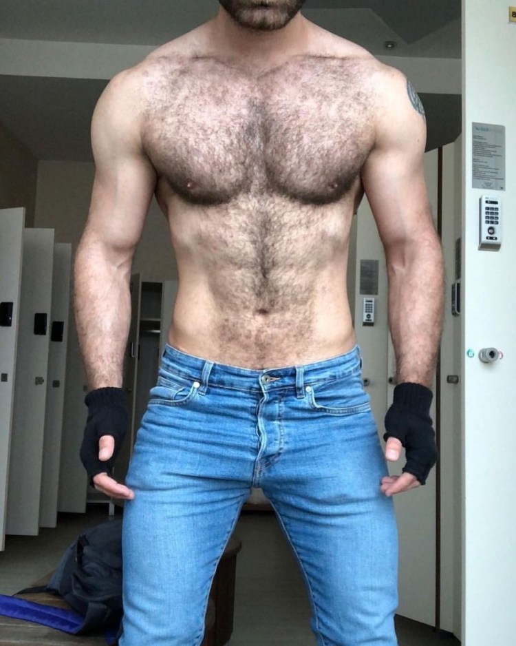 Мужской торс волосатый