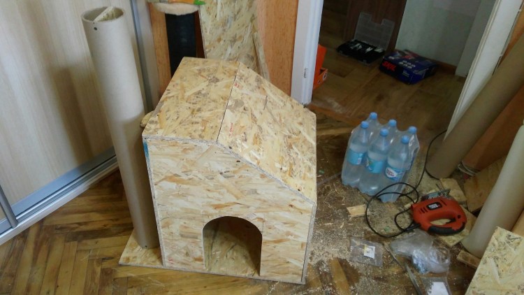 Кошкин дом своими руками