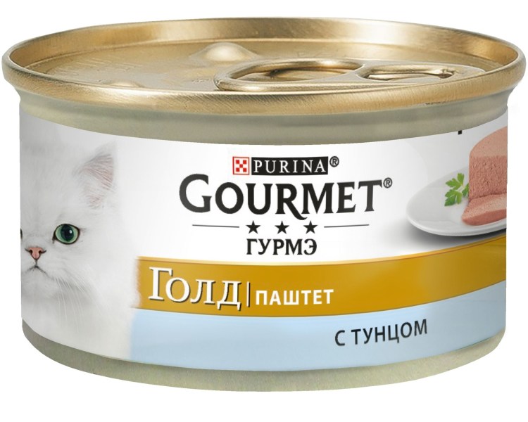 Влажный корм Gourmet Голд паштет для кошек