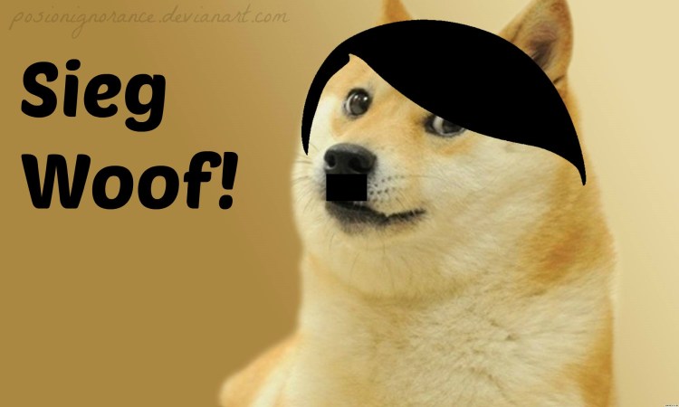 Толстая собака с пивом