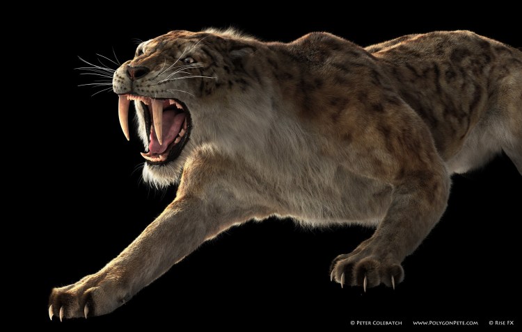 Кайнозойская Эра Саблезубый тигр