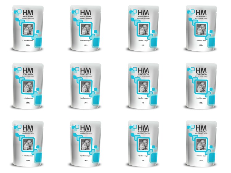 Наша марка 15 кг сухой корм для котят цыпленок и рис