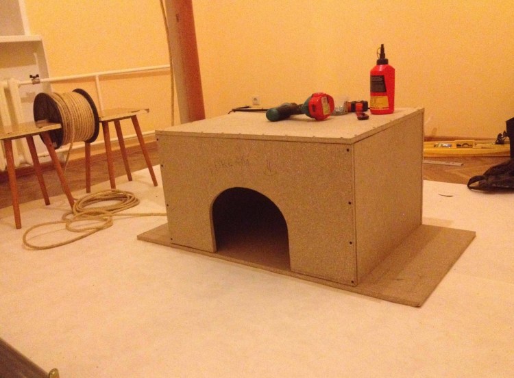 Самоделки домики для кошек