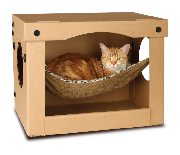Картонная коробка для кошки