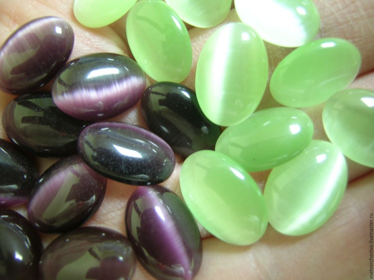 Маникюр кошачий глаз квадрат