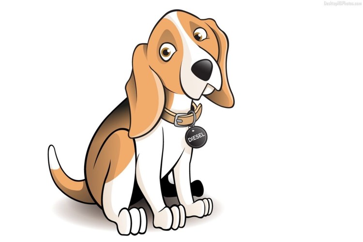 Собака векторный рисунок