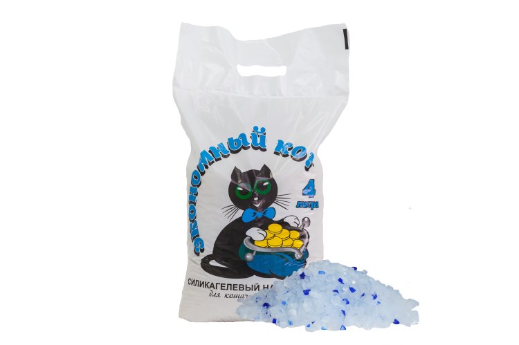 Силикагелевый наполнитель для кошачьего туалета