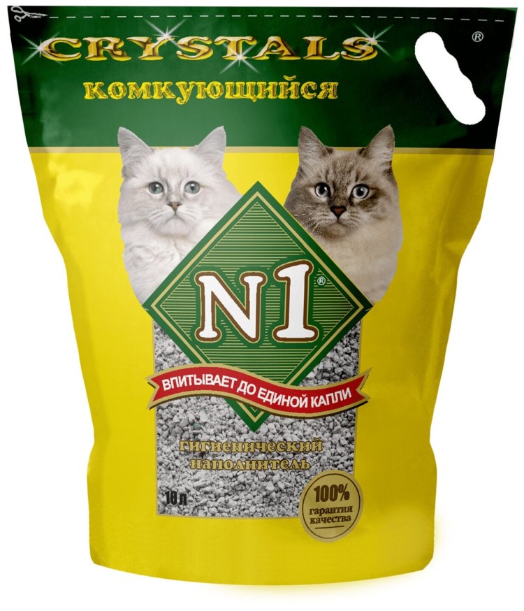 Наполнитель 1 Crystals силикагелевый для кошек for girl