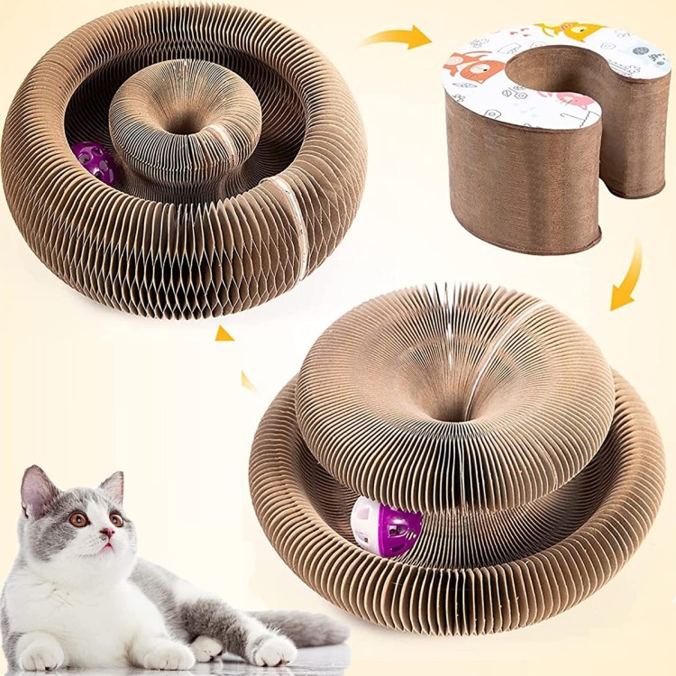 Когтеточка картонная (лежанка) "волна" 53*20,5*8,5см