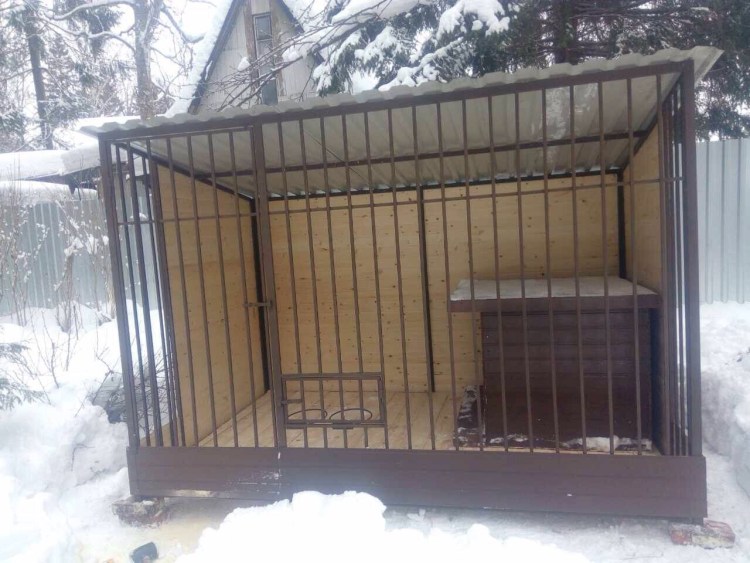 Вольер для собаки американская Акита