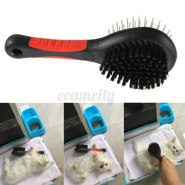 Щетка пэтгруминг зеленая 20см