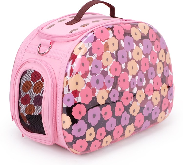 Up! Сумка-переноска для собак и кошек, розовая средняя 46х26х26 см