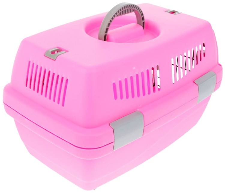 Переноска-Клиппер для кошек и собак пижон неон 48х32х30 см