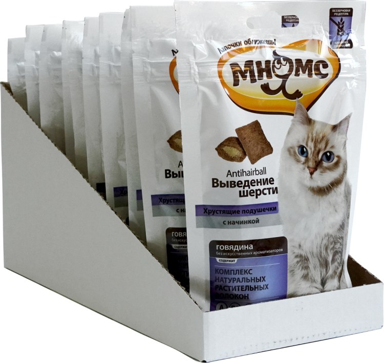 "Мнямс хрустящие подушечки для кошек ""Здоровые зубы"" 60 г", шт.