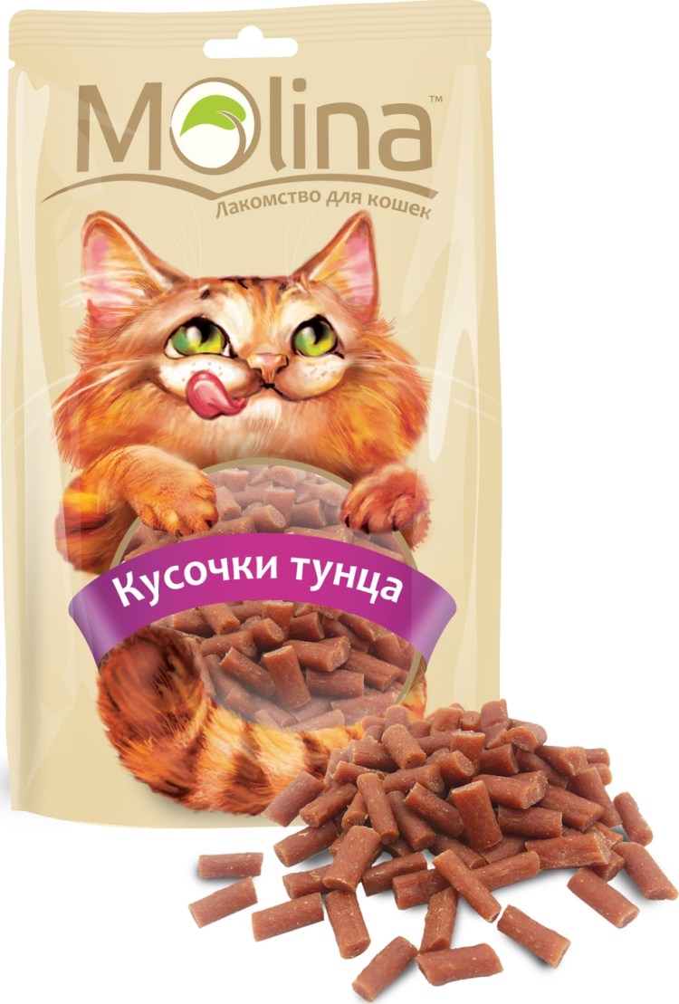 Молина лакомство д/кошек куриный сэндвич, 80г (0597)