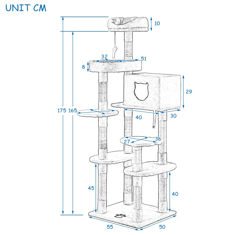 Игровой комплекс для Мейн кунов с чертежами