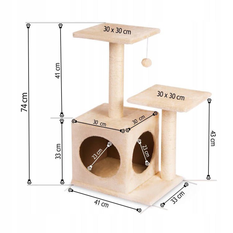 Домик-когтеточка "Квин"