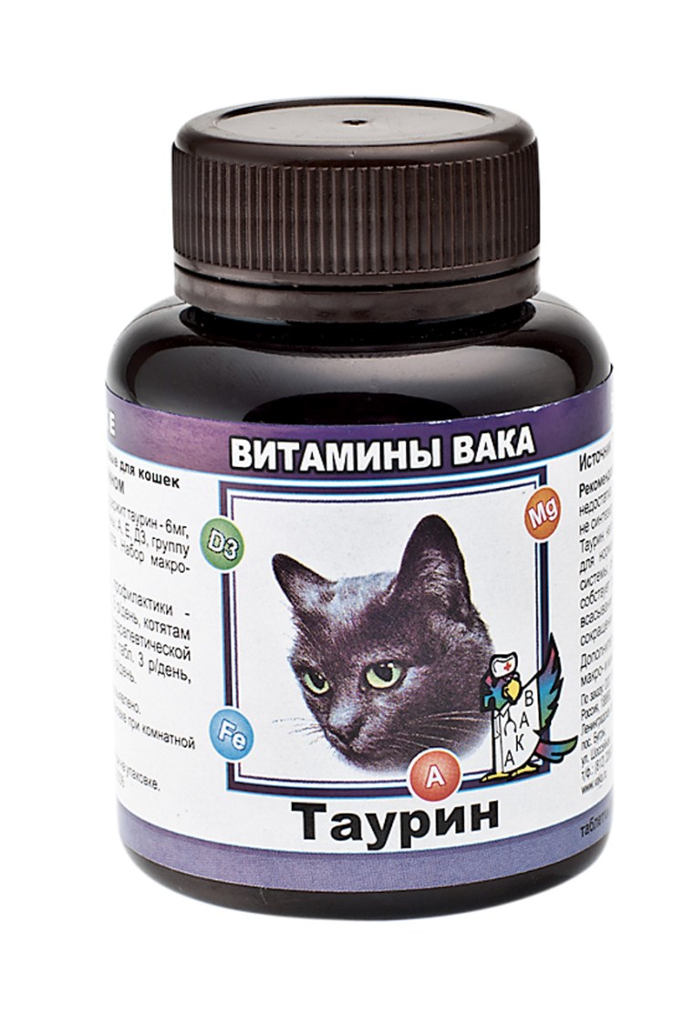 Витамины "Вака" для кошек с таурином