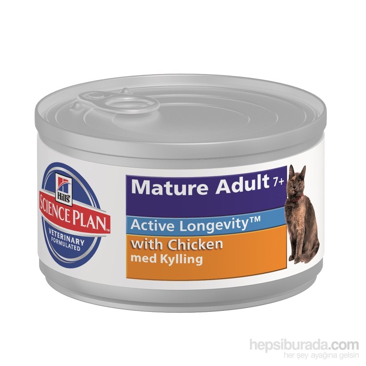 Корм для пожилых кошек Hill's Science Plan с курицей 12шт. Х 85 Г