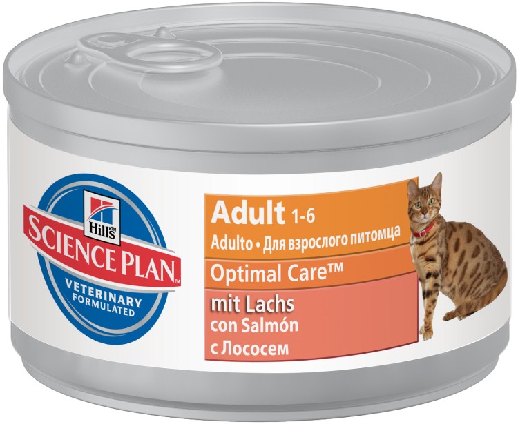 Science Plan OPTIMAL Care влажный корм для кошек, с курицей, 85г