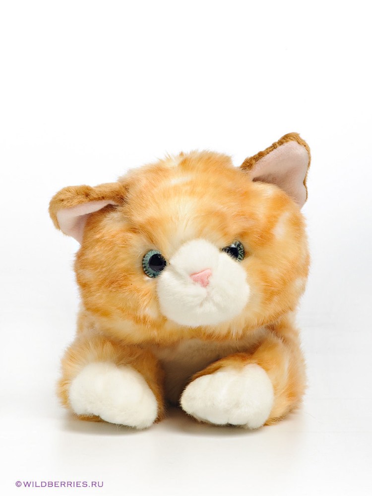 Мягкая игрушка котик Avrora Aurora рыжий