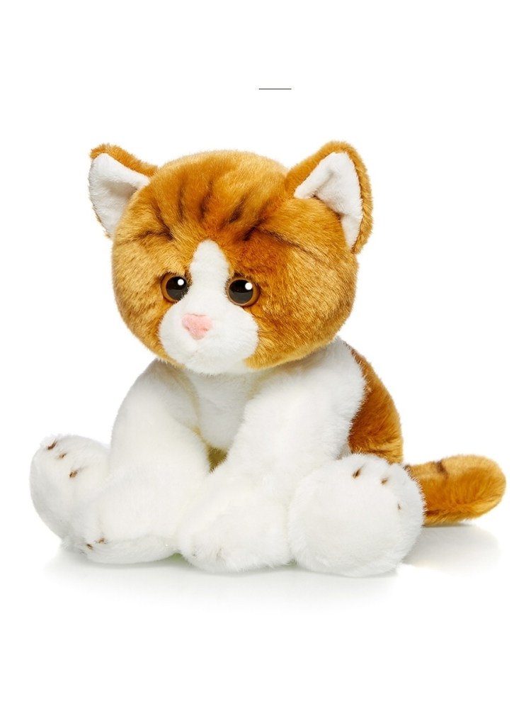 Рыжий котенок Аврора 22см