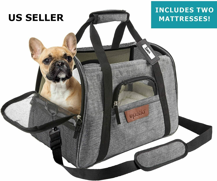 Airline approved Pet Carrier - Soft Sided Portable Travel Bag