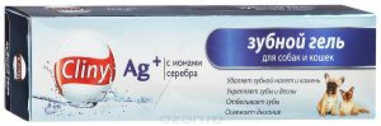 Гель Cliny зубной для собак и кошек 75 мл