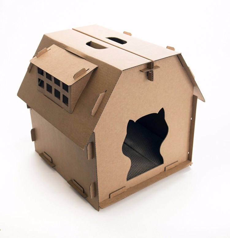 Домик для котят из фанеры