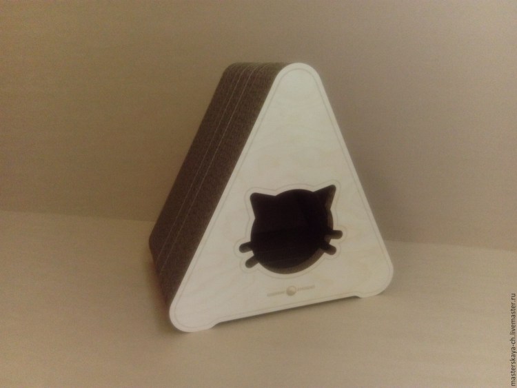 Фанерный домик для кошки
