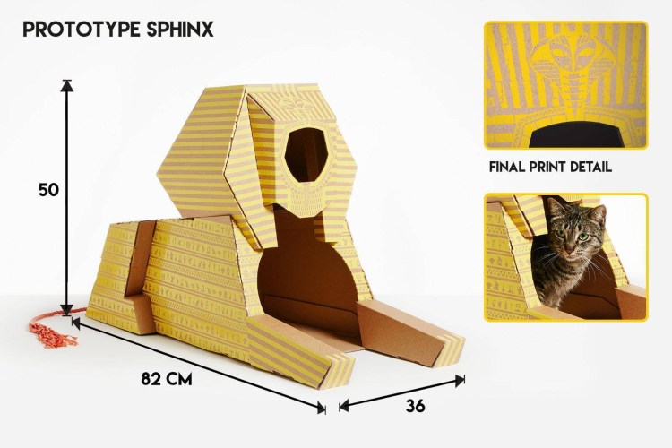 Макет дома для кошки