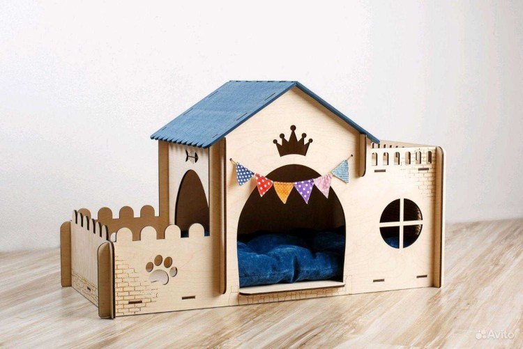 Домик для кошки из фанеры