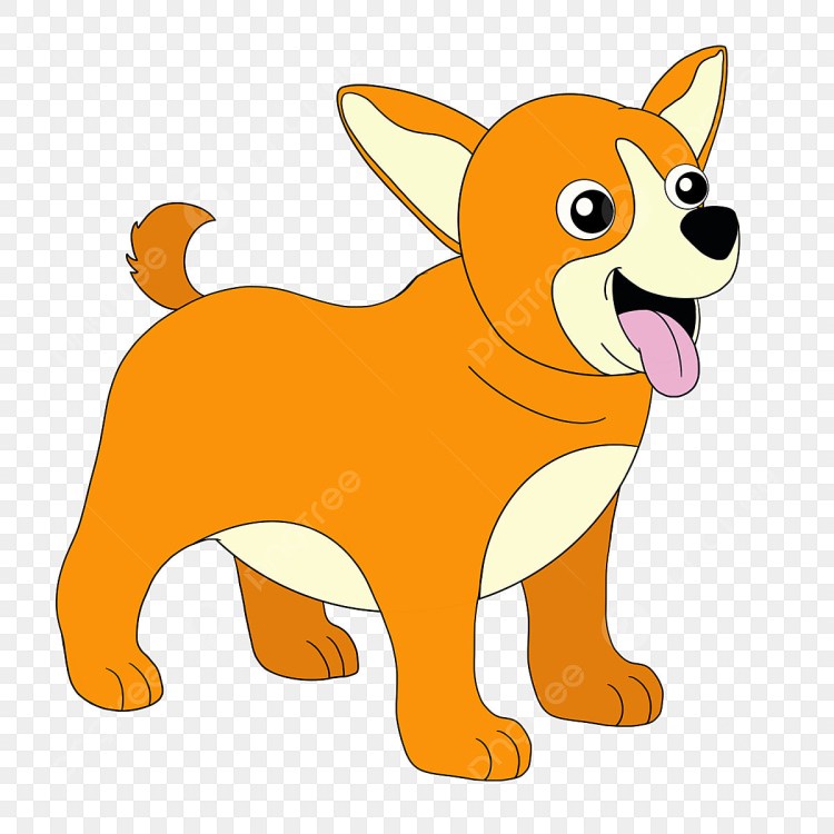 Желтая собака клипарт